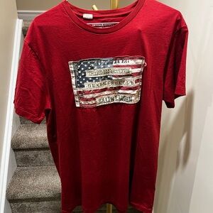 Denim & Supply Ralph Lauren Red Graphic Tee